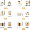 400Pcs 2 Colors Brass Spacer Beads KK-FH0003-46-6