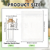 5Pcs Paw Print Glass Bottles AJEW-FG00021-2