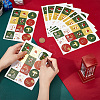 Christmas Theme Self-Adhesive Paper Gift Tag Stickers DIY-WH0308-333-3
