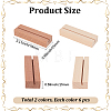 12Pcs 2 Colors Wooden Card Holders Base AJEW-GF0015-01-2