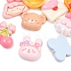 Opaque Resin Cabochons RESI-L051-04-2