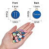 90Pcs 9 Colors Alloy Enamel Pendants ENAM-SZ0001-65-7