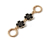 Flower Alloy Enamel Bag Extender Chains PW-WG02E6E-04-1