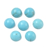 Craft Findings Dyed Synthetic Turquoise Gemstone Flat Back Dome Cabochons TURQ-S266-6mm-01-4