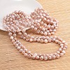 Natural Pearl Nuggets Beaded Necklace NJEW-P126-A-01A-01-3