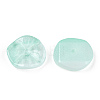 Baking Painted Transparent Glass Beads DGLA-N004-04-3