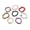 Chip Gemstone Stretch Beaded Bracelets for Kids BJEW-JB06305-7