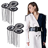 2Pcs Iron Tassel Chain Shoulder Epaulettes DIY-HY0003-61-1