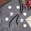 10Pcs Alloy Bolo Tie Slides Clasp Cabochon Settings FIND-CL0002-28-4