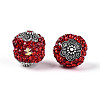 Handmade Polymer Clay Rhinestone Indonesia Beads CLAY-N015-03-2