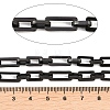 201 Stainless Steel Rectangle Link Chains Chains CHS-F024-06EB-2