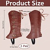 Imitation Leather & Iron Boot Cover AJEW-WH20005-20A-2