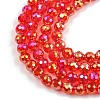 Electroplate Transparent Glass Beads EGLA-B013-02A-AB06-3