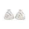 Non-Tarnish Triangle 304 Stainless Steel Ear Studs EJEW-L290-026P-1