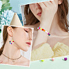 500Pcs 10 Colors Plastic Rubberized Style Beads KY-AR0001-13-6
