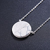 SHEGRACE Stunning 925 Sterling Silver Semicircle and Mable Pendant Necklace JN474A-2