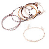 6Pcs 6 Colors Bohemian Cotton Cord Braided Bracelets BJEW-TA0001-28-1