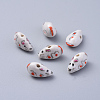 Handmade Porcelain Beads Strands PORC-L033-013-3
