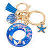 Star Resin & Shell Keychains KEYC-TAC00087-01O-2