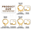  Jewelry 180Pcs 6 Style Brass Leverback Earring Findings KK-PJ0001-19-10