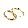 Ion Plating(IP) 304 Stainless Steel Oval Hoop Earrings EJEW-M218-02C-G-2