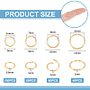 4 Styles 304 Stainless Steel Open Jump Rings STAS-UN0058-01-3