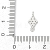 Brass Micro Pave Clear Cubic Zirconia Connector Charms KK-Z094-08P-03-3