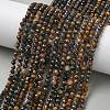 Natural Tiger Eye Beads Strands G-L651-C14-4mm-1