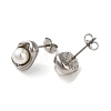 304 Stainless Steel Stud Earring EJEW-C099-01P-3