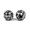 Polymer Clay Rhinestone Beads RB-H284-6MM-Half-1-3