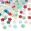 135Pcs 9 Colors Baking Paint Transparent Glass Beads DGLA-TA0001-59-3