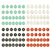 4 Sets 4 Colors Initial Letter A~Z Alphabet Enamel Charms ENAM-YW0004-53-1