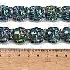 Electroplate Glass Bead Strands EGLA-H110-01HR-01-4