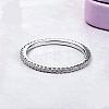 Anti-Tarnish Rhodium Plated 925 Sterling Silver Finger Rings RJEW-FF0008-008P-18mm-1