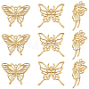 20Pcs 3 Styles Zinc Alloy Open Back Bezel Pendants FIND-SP0005-70-1