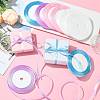 8Rolls 4 Colors Single Face Satin Ribbon OCOR-FS0001-10E-5