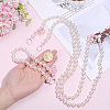1 Bag ABS Plastic Imitation Pearl Bead Mobile Straps HJEW-BM0002-01-3