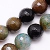 Natural Crackle Agate Beads Strands G-G445-14mm-10-1