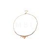 Boho 304 Stainless Steel Oval Coin Tassel & Plastic Pearl Pendant Cotton Cord Necklaces for Women WG94FE8-03-2
