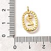 Brass Micro Pave Cubic Zirconia Pendants ZIRC-P123-01G-Z02-3