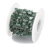 Handmade Natural Green Aventurine Chip Beads Chain CHS-H028-06A-07-3