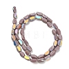 Electroplate Opaque Glass Beads EGLA-H112-06-HR01-2