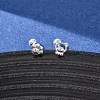 S999 Fine Silver Stud Earrings EJEW-C179-03S-3