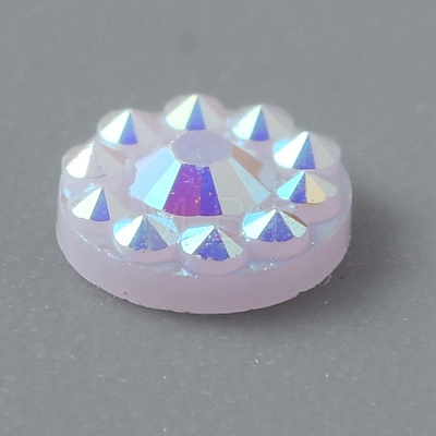 Opaque Resin Cabochons CRES-WH0010-018B-1