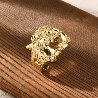 Brass Cuff Rings for Women Men RJEW-S401-03G-1