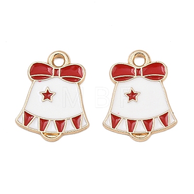 Christmas Alloy Enamel Pendants FIND-I067-02KCG-03-1