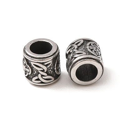 316 Surgical Stainless Steel European Beads SA-CBA7555-01AS-10-1