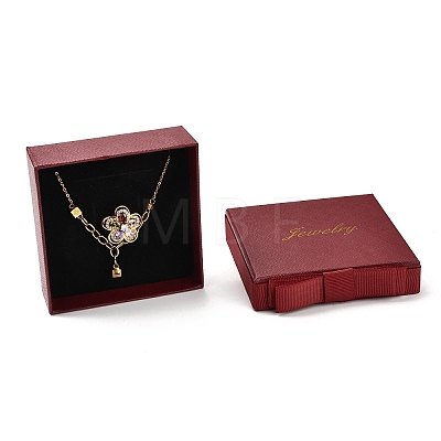 Square & Word Jewelry Cardboard Jewelry Boxes LS-CBOX-C015-01C-01-1