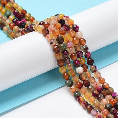 Natural Agate Beads Strands X-G-Q1000-01C-1