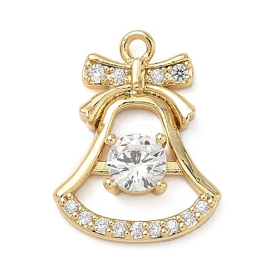Brass Micro Pave Cubic Zirconia Pendants LS-KK-H521-02C-G-1
